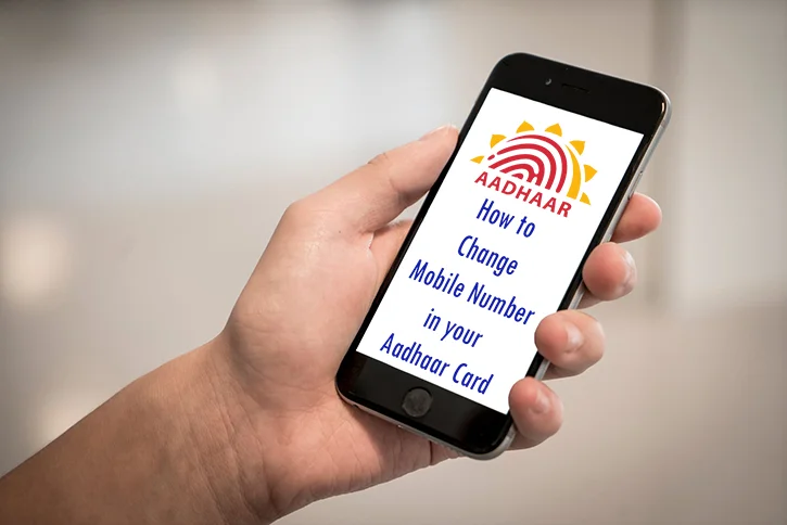How to change mobile number in aadhaar card